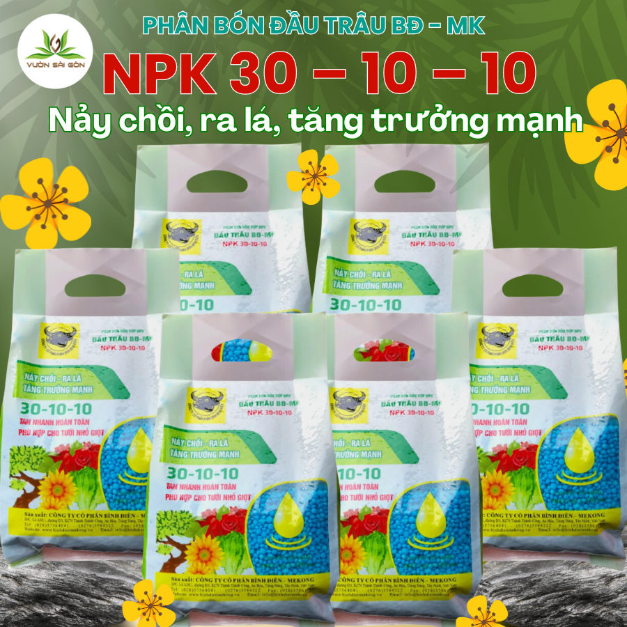 Phân bón đầu trâu NPK 30 - 10 - 10 (1kg) 5