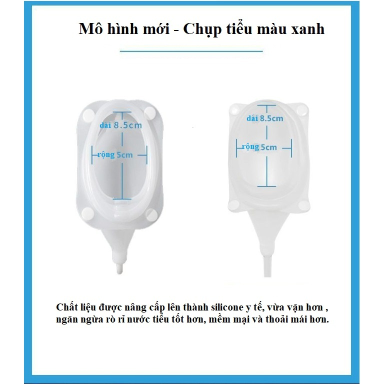 Dụng cụ hỗ trợ đi tiểu cho người bệnh nam, nữ Chất liệu silicon Túi đựng nước tiểu 1000L, 2000L