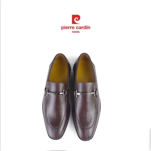 Ảnh Giày tây lười Pierre Cardin chất liệu da bò cao cấp, khóa kéo phụ kiện logo - 783 3