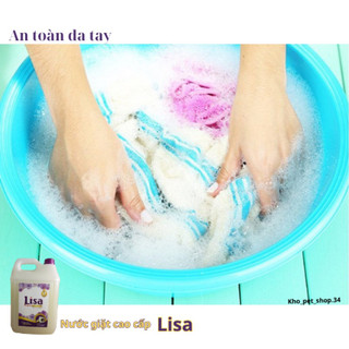 (Free ship) Nước giặt thơm Lisa 2trong1 lưu hương bền lâu, mềm vải, an toàn, khử mùi, kháng khuẩn