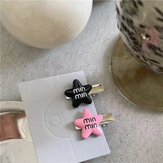 [🔥XƯỞNG SALE SẬP SÀN🔥] Set 2 Kẹp Tóc Mái Ngôi Sao Y2K Phong Cách Hàn Quốc K57