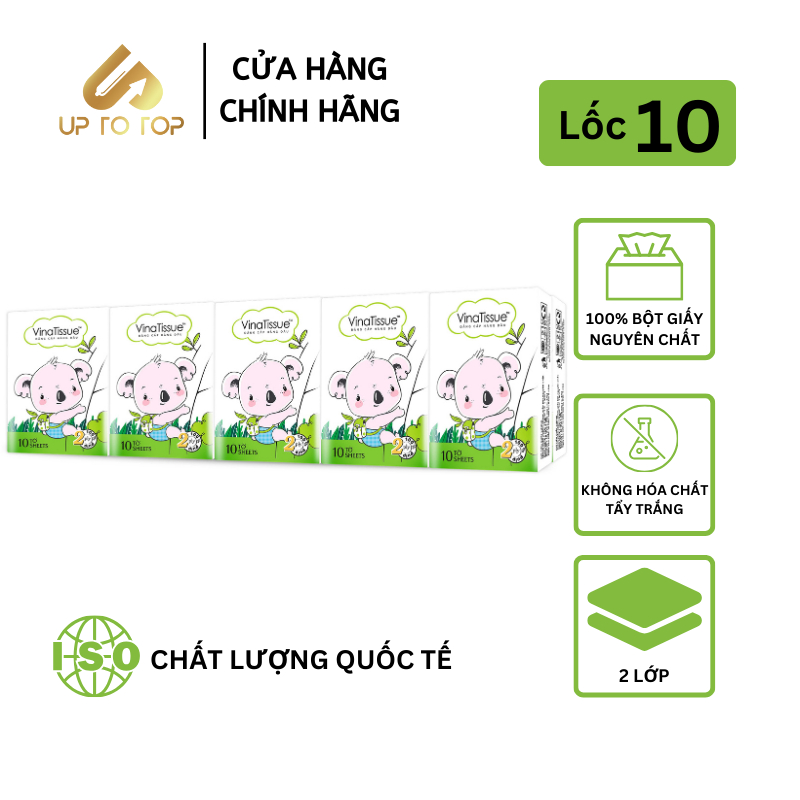 Ảnh Khăn giấy ăn bỏ túi PREMIER Vinatissue họa tiết gấu 10 tờ 1