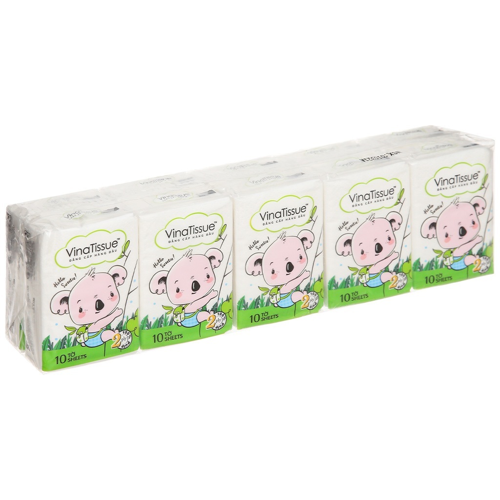Ảnh Khăn giấy ăn bỏ túi PREMIER Vinatissue họa tiết gấu 10 tờ 3