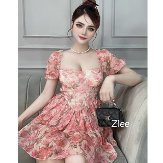 Váy Nữ hở lưng vải tơ hàng thiết kế trẻ trung năng động Long xưởng Ninh Hiệp