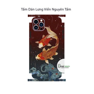 Tấm dán Skin Mặt sau Mẫu Cá Chép MS01 Dành cho 15 pro max,14 pro max,13 pro max,12 pro max- FukiShop