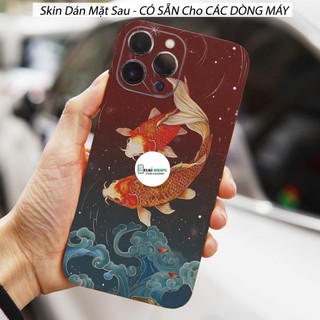 Tấm dán Skin Mặt sau Mẫu Cá Chép MS01 Dành cho 15 pro max,14 pro max,13 pro max,12 pro max- FukiShop