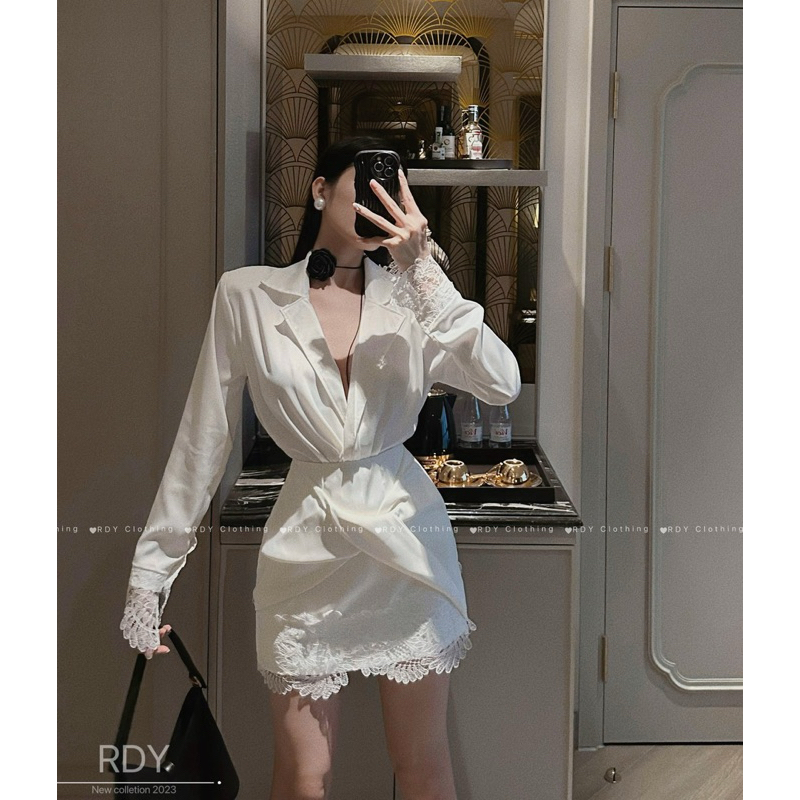 Set lụa xoắn đáp ren Maya | Shopee Việt Nam