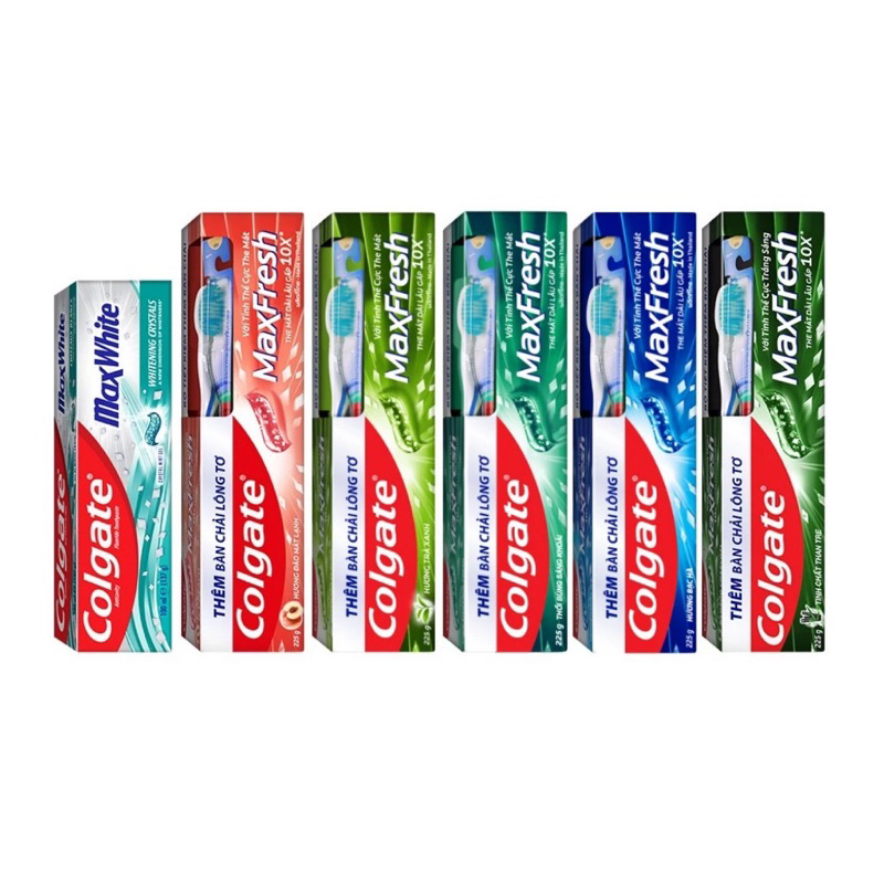 Kem đánh răng Colgate Maxfresh 225g Tặng bàn chải lông tơ