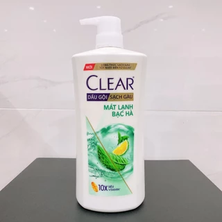 Dầu Gội Clear Mát Lạnh Bạc Hà & Sạch Gầu 880g