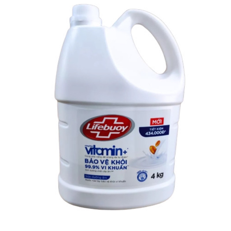 Nước Rửa Tay Lifebuoy Can 4KG Siêu Tiết Kiệm