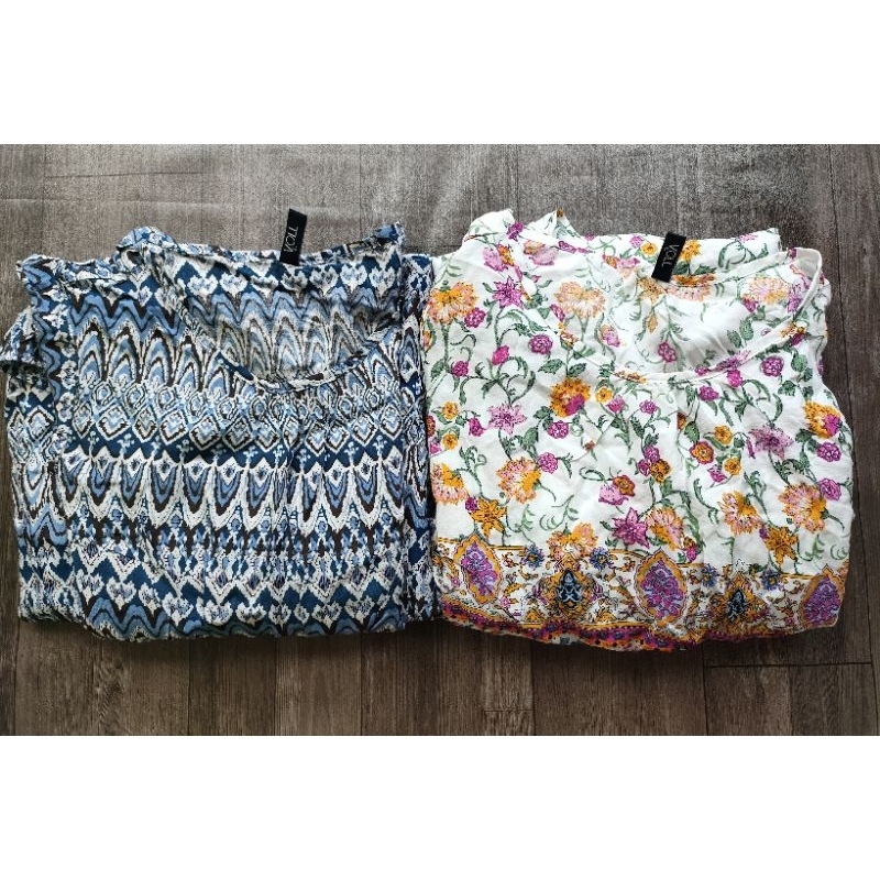 (Sale) Đầm voan hoa hàn tay cánh dơi - dư xịn (55 kg)