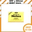 Giấy note ghi chú 3x2, 3x3, 3x4 vàng