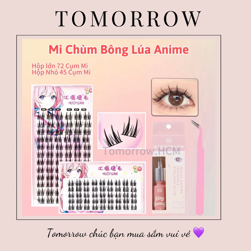 [TOMORROW] Lông Mi Bông Lúa Anime Lông Mi Giả Tách Sợi Bông Lúa Trang ...