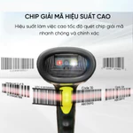 Máy quét mã vạch không dây Corisu 136E cầm tay quét mã 1D, 2D, QR siêu nhạy độ bền cao dễ dàng sử dụng — ảnh 2