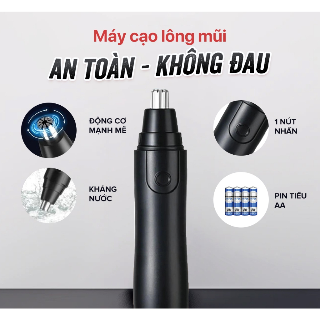 Ảnh Máy tỉa lông mũi Samono S2001, tỉa lông mũi mini động cơ mạnh mẽ, tỉa nhanh chóng 4