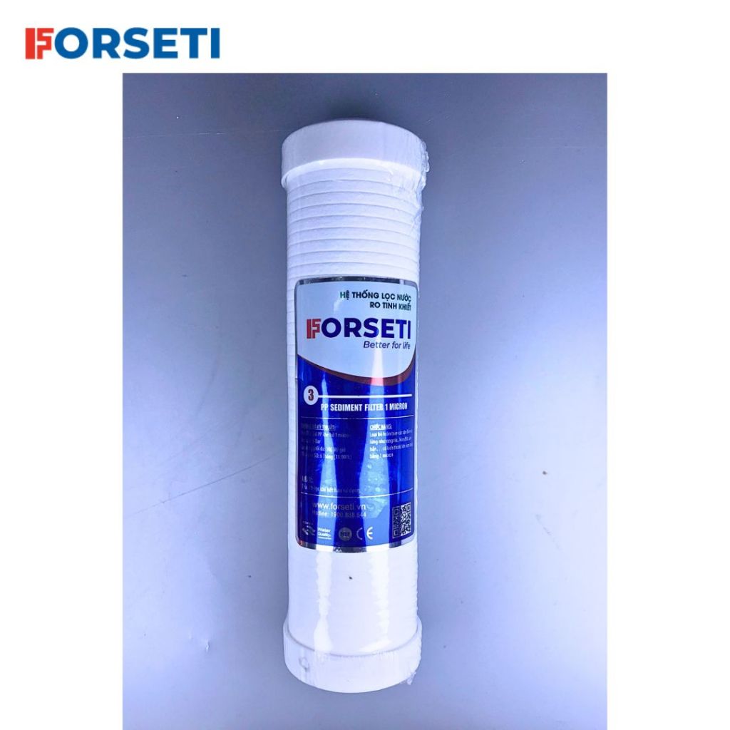 Ảnh Bộ 3 lõi lọc thô Forseti lõi số 1 - 2 - 3 dùng cho máy lọc nước RO Karofi, Kangaroo, Forseti, ... - Hàng chính hãng 3
