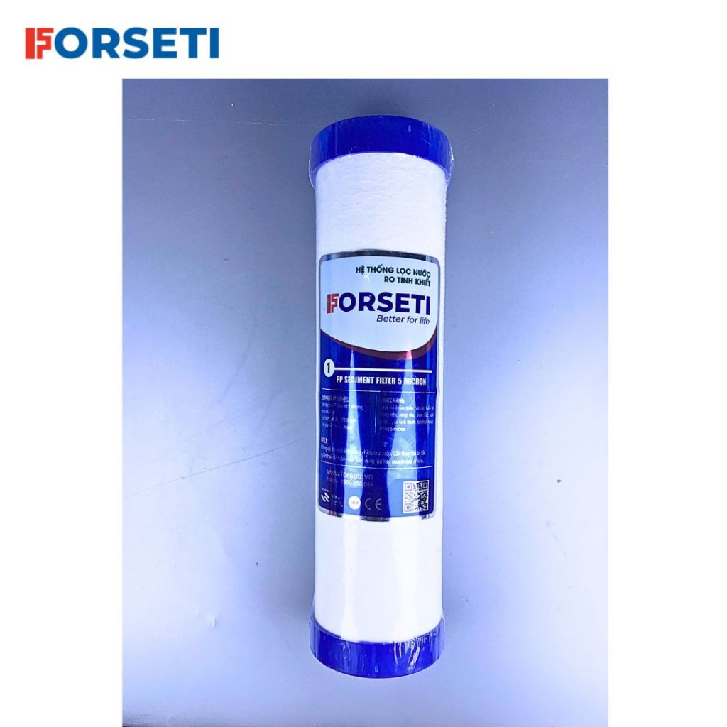 Ảnh Bộ 3 lõi lọc thô Forseti lõi số 1 - 2 - 3 dùng cho máy lọc nước RO Karofi, Kangaroo, Forseti, ... - Hàng chính hãng 1