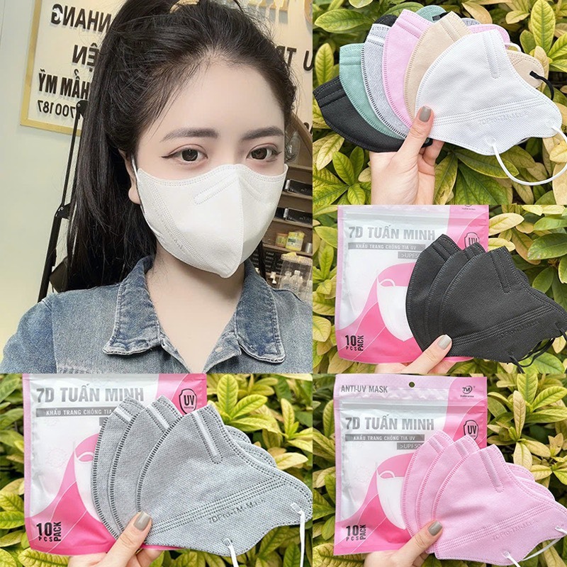 [Thùng 100 chiếc] Khẩu trang 7D Mẫu Thời Trang Kháng Khuẩn, HotTrend mới Nhất 2024