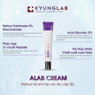 Kem retinol KYUNGLAB Alab Cream giảm nếp nhắn, chống lão hóa. tiết dầu, ngăn ngừa mụn 30ml