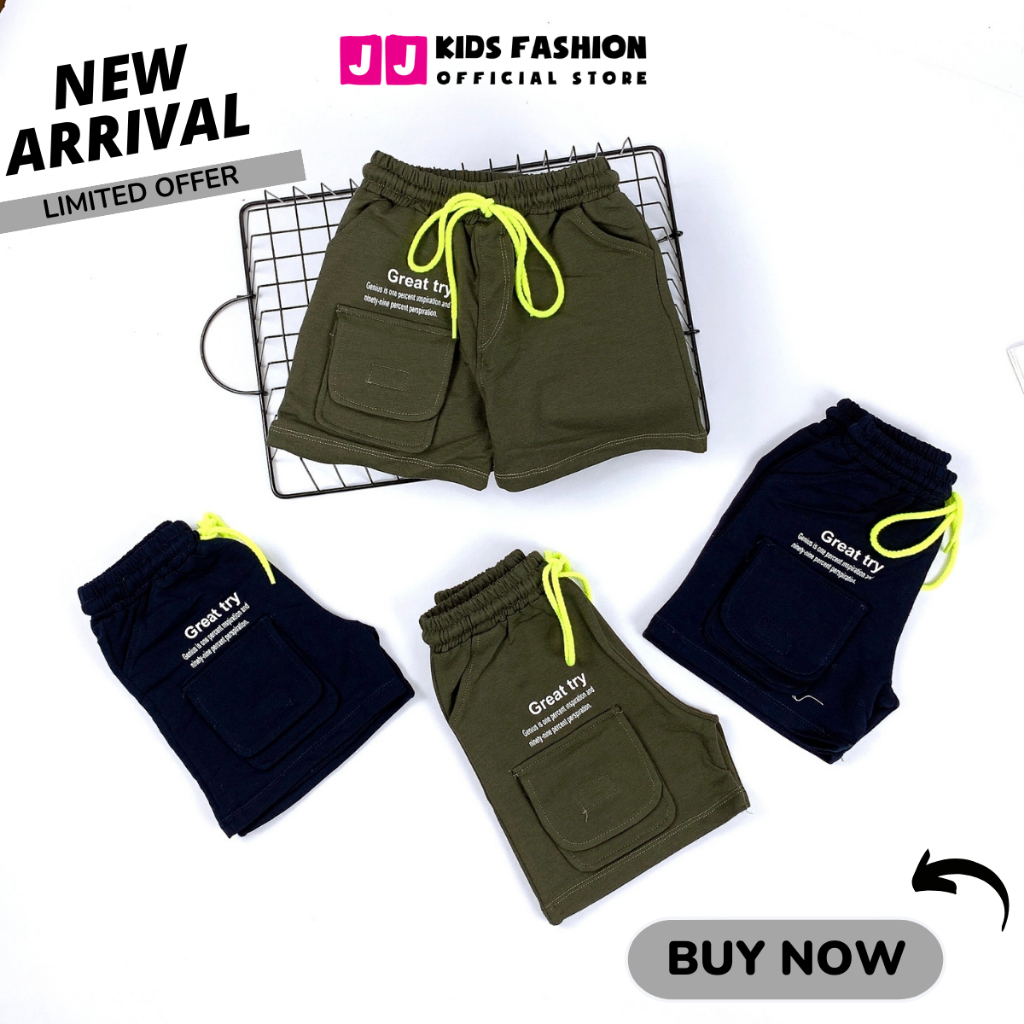 Quần ngắn bé trai năng động thoải mái full size - JJ Kids