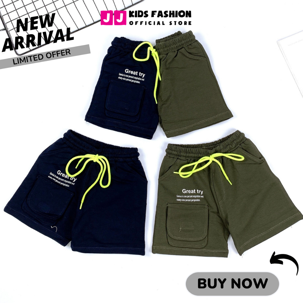 Quần ngắn bé trai năng động thoải mái full size - JJ Kids