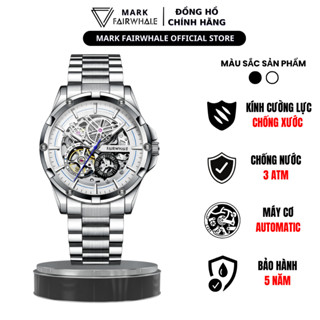 đồng hồ cơ nam dây thép đúc lộ máy cao cấp chính hãng pagini