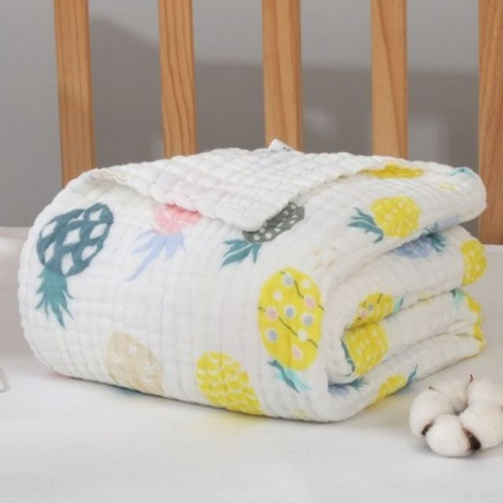 KHĂN TẮM 6 LỚP , KHĂN QUẤN XÔ MUSLIN 6 LỚP MỀM MẠI , AN TOÀN CHO BÉ KÍCH THƯỚC 110x110cm Đậu Đậu Store