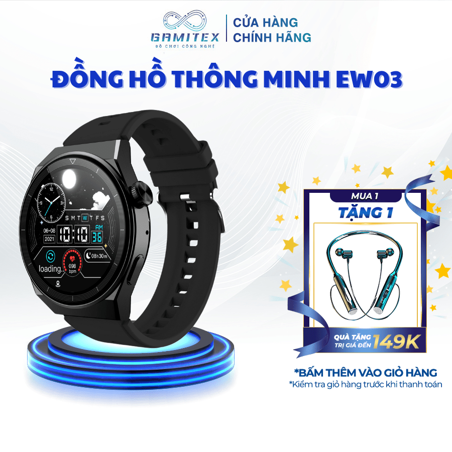 Đồng hồ thông minh WO3 Pro Watch, Smart Watch thể thao điện tử theo dõi ...