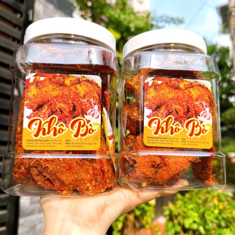 Bò Miếng Tẩm Vị Chuẩn Bò Thật 100% - Hộp 300Gr/500Gr