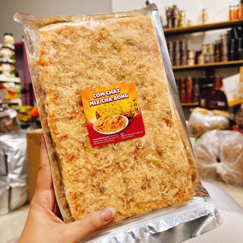 Cơm Cháy XìKe Phủ Ruốc Muối Tôm Hành Phi siêu ngon 200G