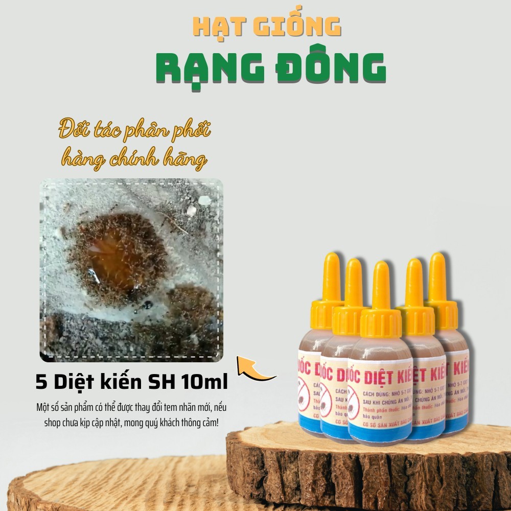 Diệt Kiến Sinh Học (10ml) Diệt kiến, gián tận gốc an toàn thú cưng, hiệu quả tức thì - Hạt giống Rạng Đông