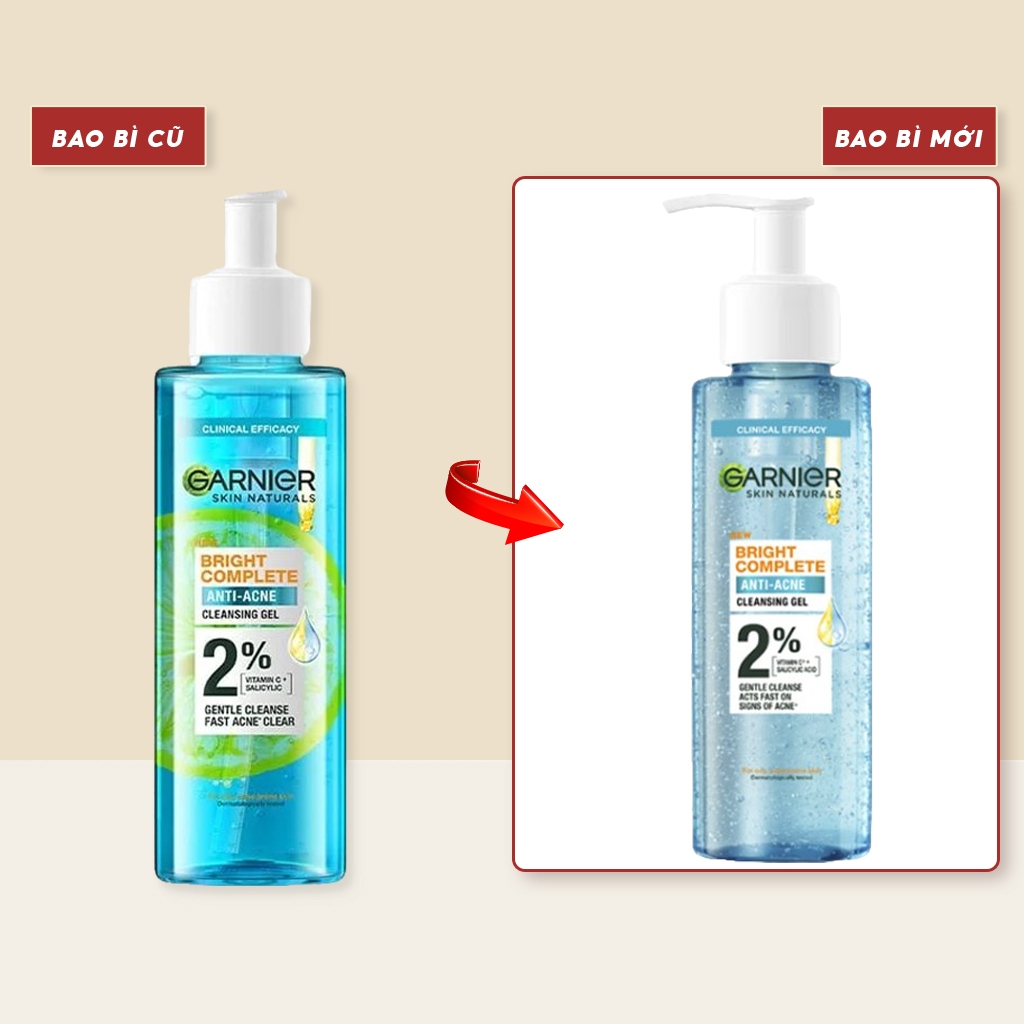 Ảnh Sữa Rửa Mặt 3 Trong 1 Giảm Mụn, Dưỡng Sáng Da Garnier Bright Complete 3-in-1 Anti-Acne Foam 100ml 1