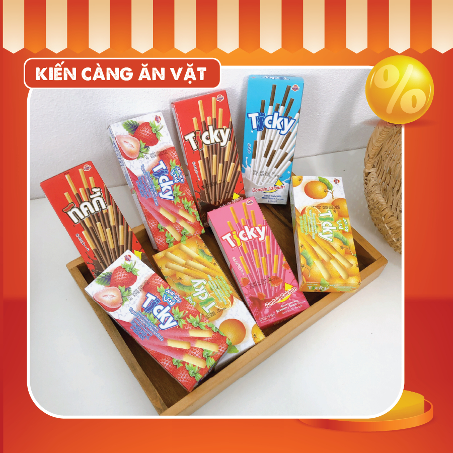 Bánh que Ticky Socola Sữa Thái Lan |hộp 20g/ 6que| | Shopee Việt Nam