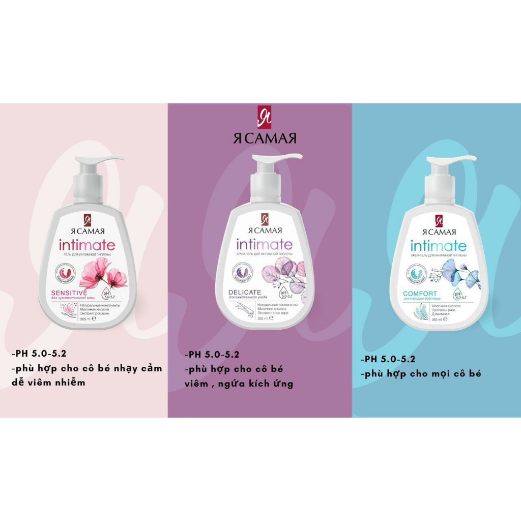 Ảnh Dung dịch vệ sinh phụ nữ Ya Samaya Intimate của Nga 265ml dành cho mọi loại da 1