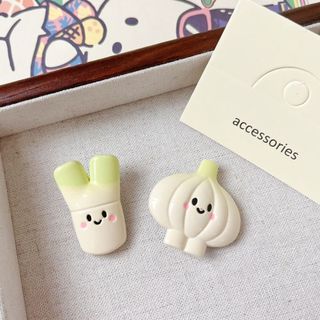 [🔥XƯỞNG SALE SẬP SÀN🔥] Set 2 Kẹp Tóc Kim Loại Hình Bướm/ Củ Hành Củ Tỏi Đáng Yêu