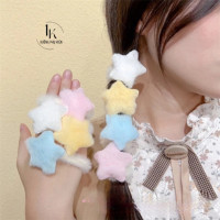 [🔥XƯỞNG SALE SẬP SÀN🔥] Set 5 Dây Buộc Tóc Lông Nhung Hình Ngôi Sao/ Hoạt Hình Ngọt Ngào Dễ Thương K39