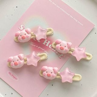 [🔥XƯỞNG SALE SẬP SÀN🔥] Set 2 Kẹp Tóc Hình Ngôi Sao/ Trái Tim Dễ Thương 6 Loại Lựa Chọn K15