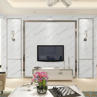Decal dán tường vân đá 3D khổ rộng 60cm, giấy dán bếp chống dầu mỡ chống nước chịu nhiệt cao QD04