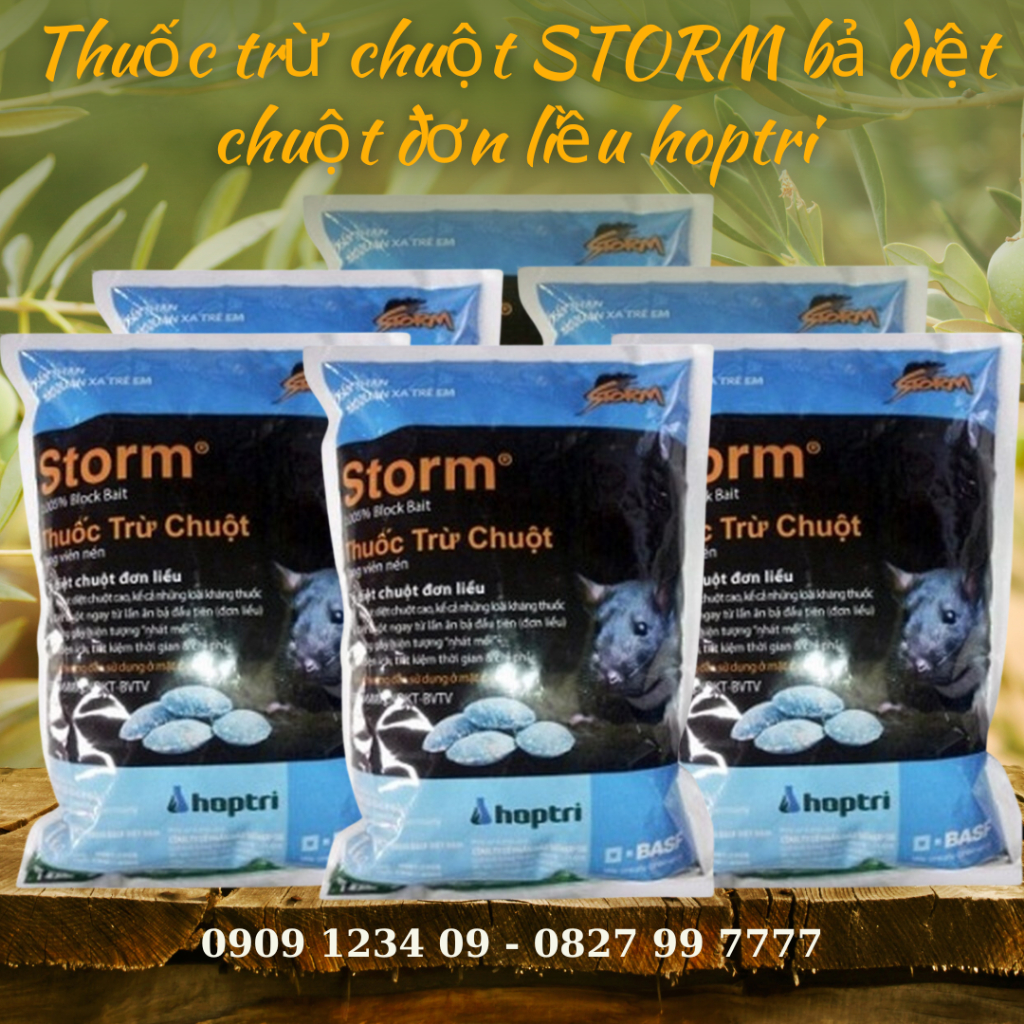 Thuốc trừ chuột STORM bả diệt chuột đơn liều hoptri 5