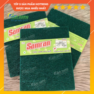 Combo 2 miếng cọ rửa bát màu xanh vuông