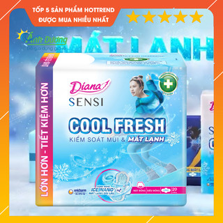 Băng vệ sinh Diana Cool Fresh siêu thấm siêu mỏng cánh