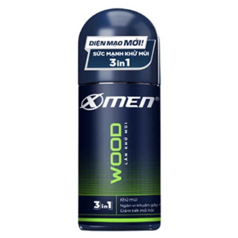 Lăn khử mùi Xmen 50ml Fire Wood Water Metal - 4 mùi hương nam tính kháng khuẩn & lưu hương 48h
