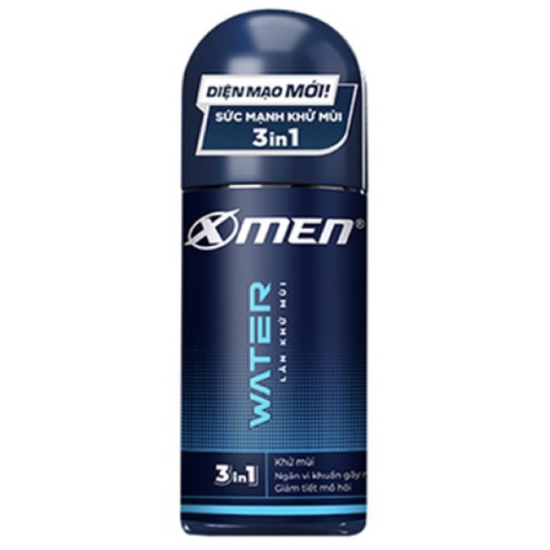 Lăn khử mùi Xmen 50ml Fire Wood Water Metal - 4 mùi hương nam tính kháng khuẩn & lưu hương 48h