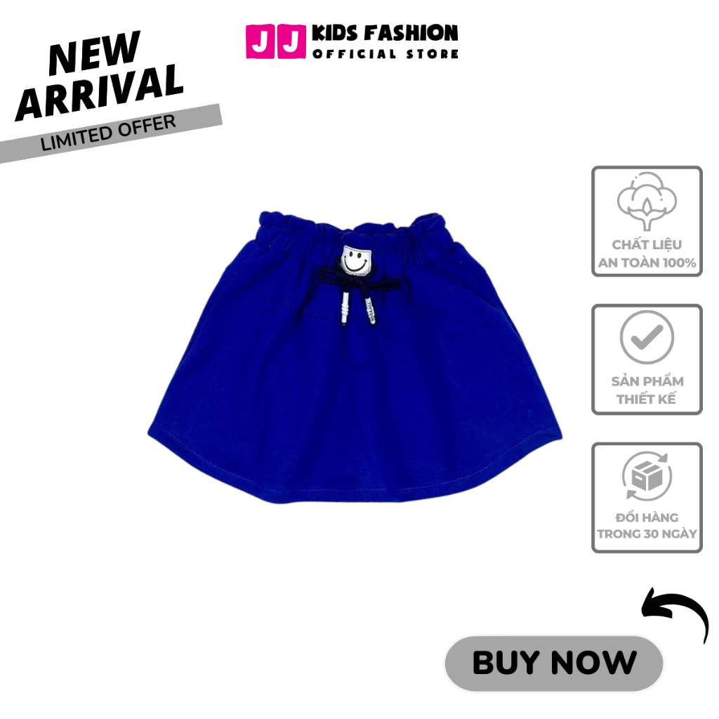 Chân váy cho bé gái thun cotton năng động, thời trang size đại - JJ Kids