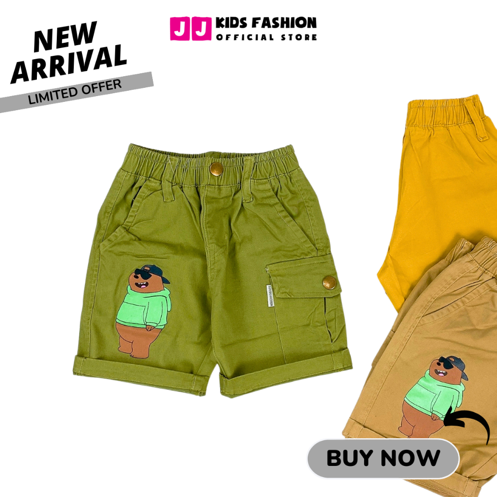 Quần short cho bé hàn quốc thời trang, năng động, thoải mái full size - JJ Kids