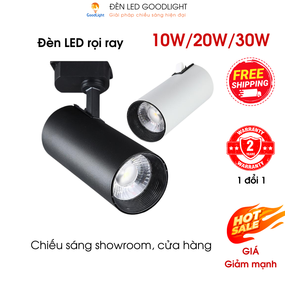 Đèn LED rọi ray 10W,20W,30W siêu sáng, trang trí showroom, cửa hàng ...