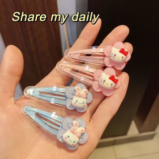 [🔥XƯỞNG SALE SẬP SÀN🔥] Set 2 Kẹp Tóc Hình Hoa/ Cún Kuromi Yugui Dễ Thương K38