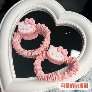 [🔥XƯỞNG SALE SẬP SÀN🔥] Dây Cột Tóc Co Giãn/ Kẹp Tóc Hình Hello Kitty