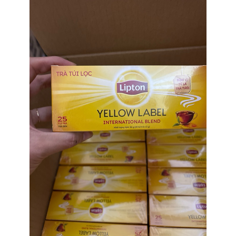 Trà túi lọc Lipton nhãn vàng NHẬT 25gói x 2g