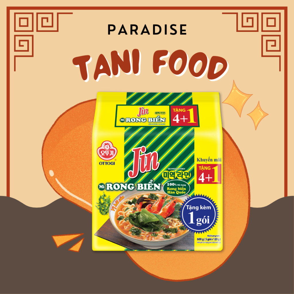 [MUA 4 TẶNG 1] Lốc Mì Rong Biển Ottogi | Shopee Việt Nam